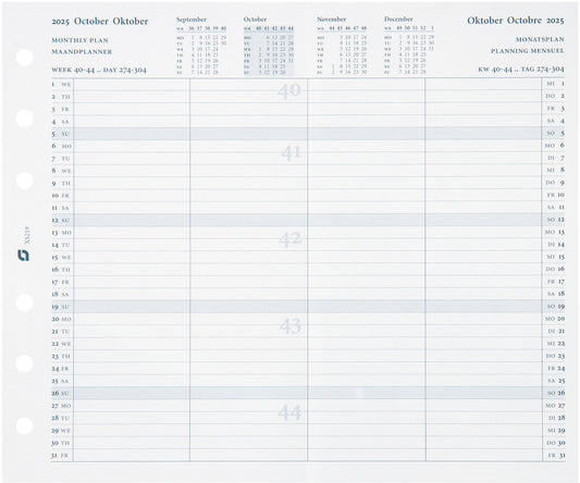 SUCCES Agenda Senior Monatspläne 2025 845219000025 2J 9.5x15cm