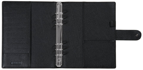 SUCCES Agenda A5 Ringbuch Cadiz 84736502U Leder schwarz 18.5x23.6cm
