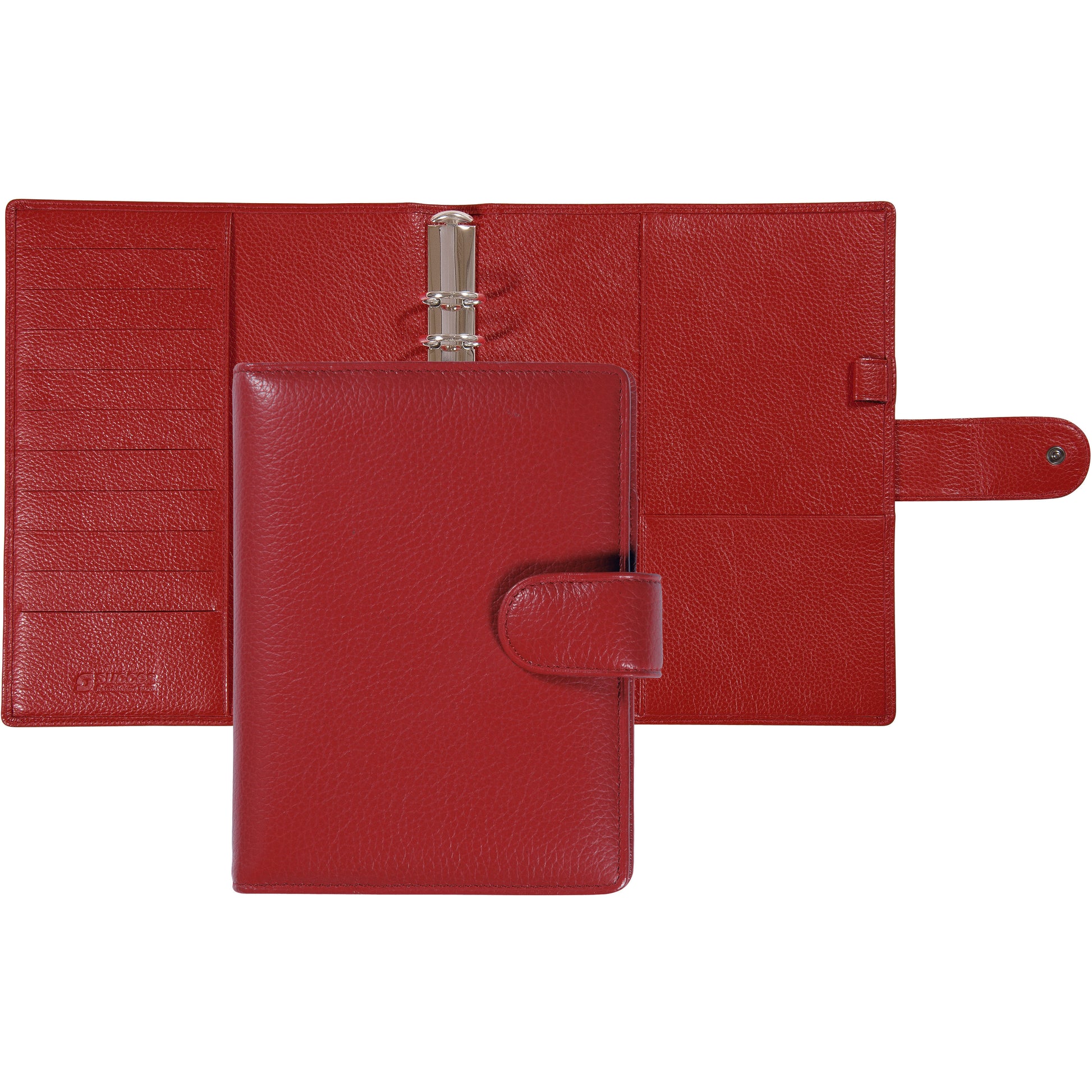 SUCCES Agenda A5 Ringbuch Cadiz 84736545U Leder rot 18.5x23.6cm
