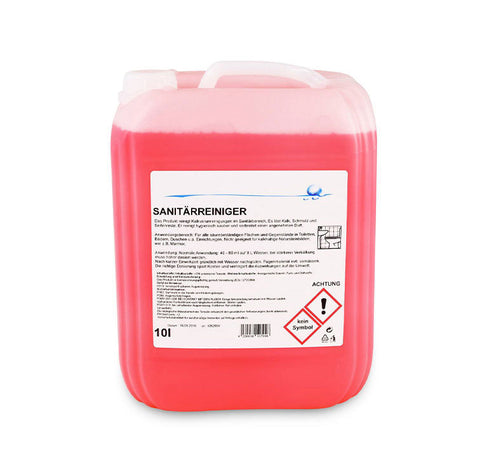 Sanitärreiniger, gegen Kalkverunreinigungen, Konzentrat, pH <2, 10 Liter