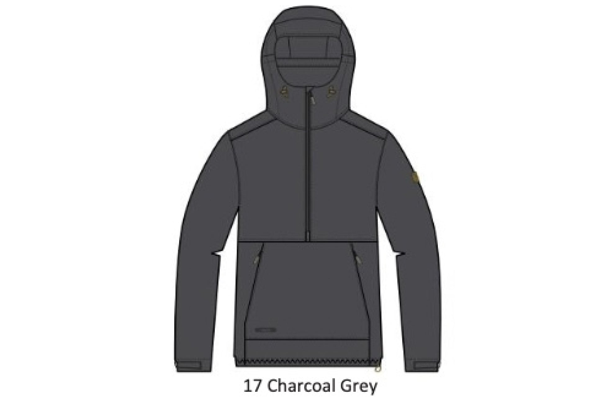 Louhikko W Anorak Charcoal Grey 44