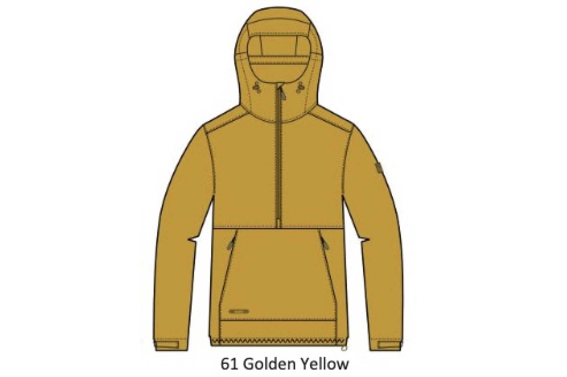 Louhikko W Anorak Golden Yellow 40