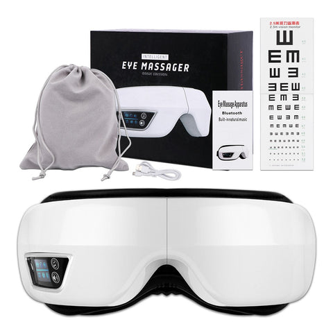 Augenmassagegerät 6D Smart Airbag Vibration Augenpflege Instrument Hot Compress Bluetooth Augenmassagebrille Ermüdungsbeutel & amp; Falten