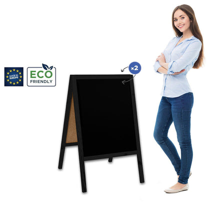 Holz Kundenstopper "ColorFrame" 100x60cm, Indoor