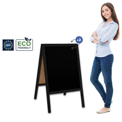 Holz Kundenstopper "ColorFrame" 100x60cm, Indoor