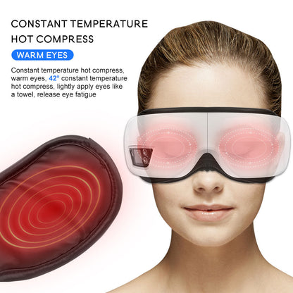 Smart Airbag Vibrations-Augenmassagegerät Augenpflege-Instrument Heizung Bluetooth Musik Pressotherapie für Augen-Sichtschutz-Maschine