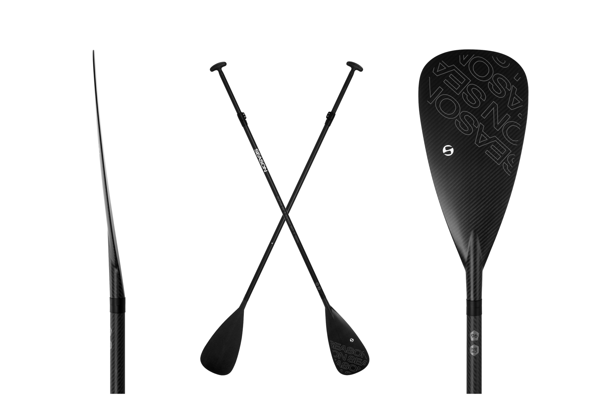 Alpha 96 Carbon Paddle - 3 Piece