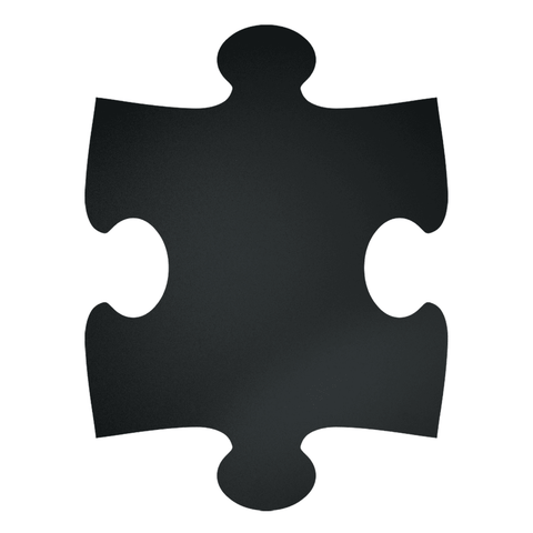 Securit® Wandkreidetafel Silhouette Puzzle, 6er-Set, 40x30cm