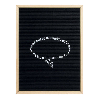 Securit® Buchstabentafel mit Holzrahmen, Letterboard Wandkreidetafel, 60x80cm