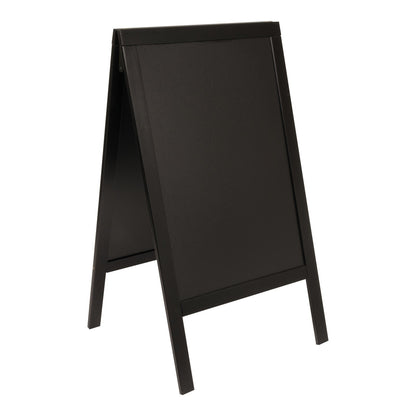 Securit® Holz Kundenstopper 125x69cm, Schwarz, Outdoor