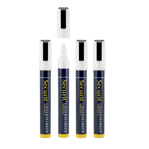 Securit® Kreidemarker, 2-6mm, 4er-Set, Weiss