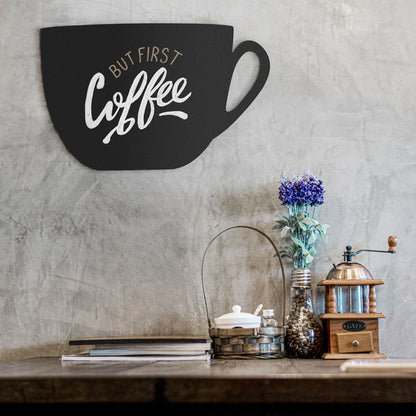 Securit® Wandkreidetafel Silhouette Kaffeetasse, 49x25cm