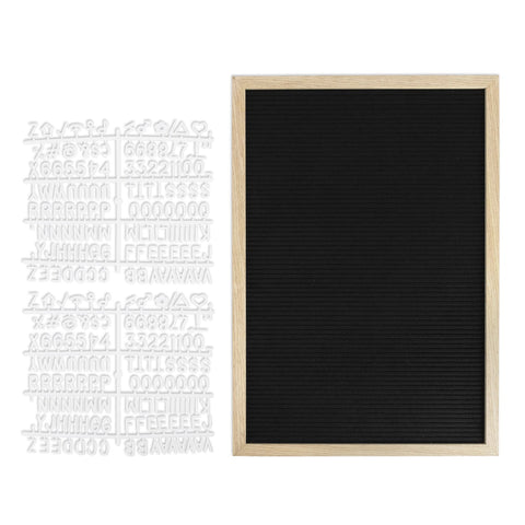 Securit® Buchstabentafel mit Holzrahmen, Letterboard Wandkreidetafel, 40x60cm