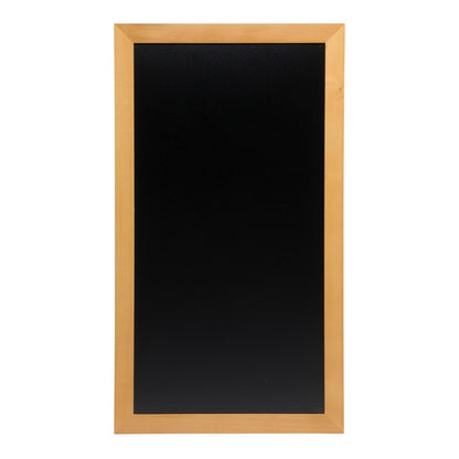 Securit® Wandkreidetafel "Long", Holzrahmen Hellbraun, 56x100cm, Outdoor