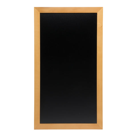 Securit® Wandkreidetafel "Long", Holzrahmen Hellbraun, 56x100cm, Outdoor