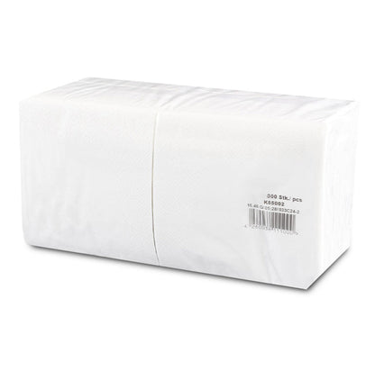 Servietten Cocktail 24 x 24 cm, bianco, 2-strato, 1/4 piega, 3600 pezzi