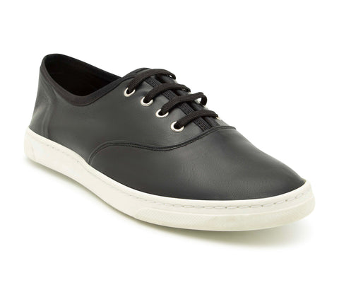 SMOVE Dance Sneakers in Zwart Leer
