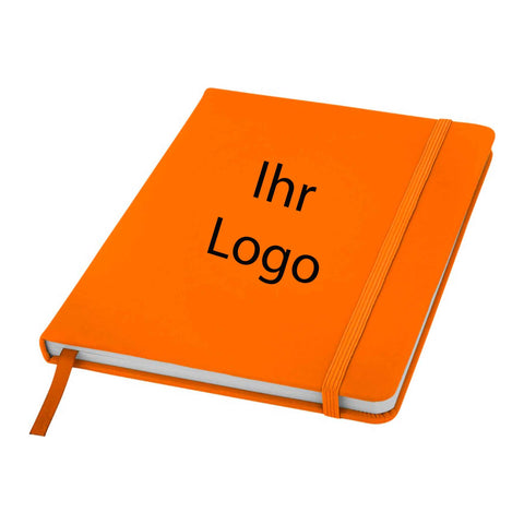 Spectrum A5 Hardcover-Notizbuch inklusive Ihres Logos in vier Farben