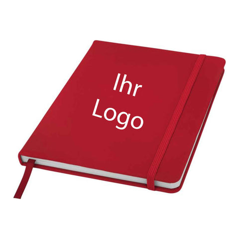Spectrum A5 Hardcover-Notizbuch inklusive Ihres Logos in vier Farben