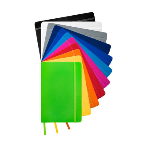 Spectrum A5 Hardcover-Notizbuch inklusive Ihres Logos in vier Farben