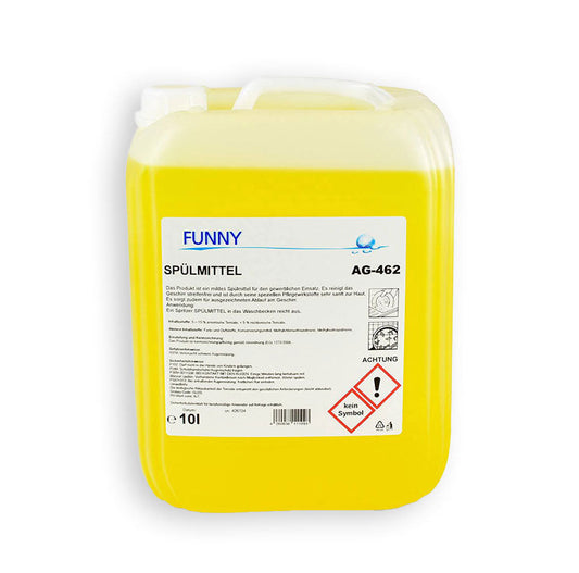 Detergente per piatti, giallo, ph 6-7, 10 litri