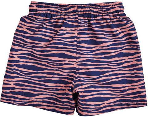 Swim Essentials | Badehose Jungs 86/92 | Blue orange Zebra