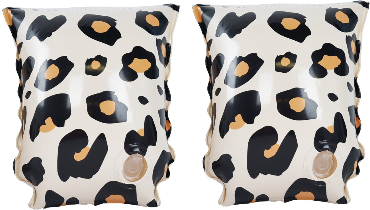 Swim Essentials | Schwimmflügel 2-6 Jahre | Beige Leopard