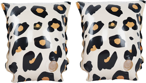 Swim Essentials | Schwimmflügel 2-6 Jahre | Beige Leopard
