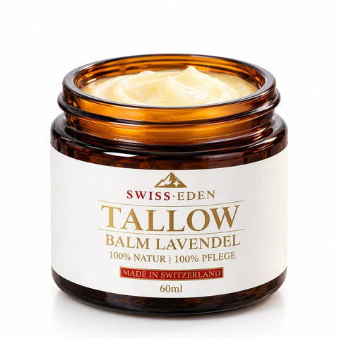 Schweizer Tallow Balm Lavendel – Demeter Bio-Rindertalg Naturbalsam från Swiss Eden