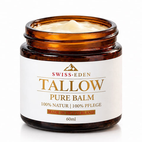 Schweizer Tallow Balm Pure – 100% Demeter Ekologiskt Nötköttsfett utan Tillsatser från Swiss Eden