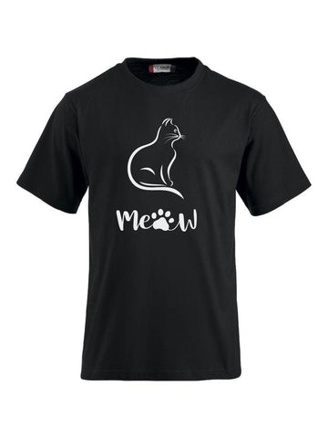 T-Shirt bedrucken mit Spruch - Katze-Meow