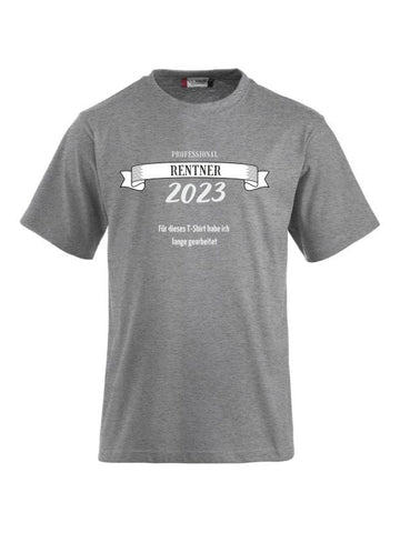 T-Shirts bedrucken mit Spruch - Professional Rentner 2023