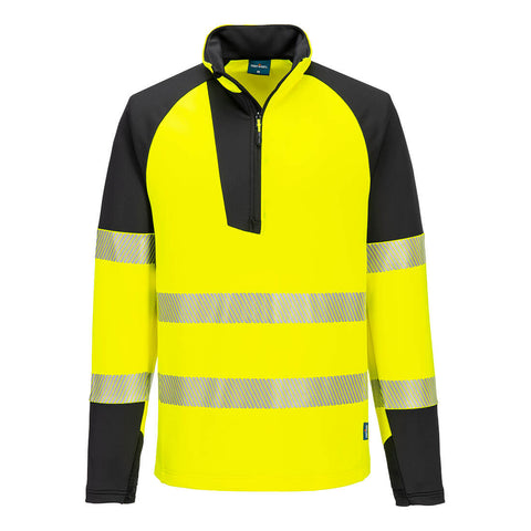 Portwest T172 Sweatshirt – Gelb/Schwarz – bequem & sichtbar
