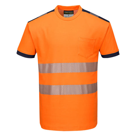 Portwest T181 Shirt – Orange/Marine – bequem & funktional