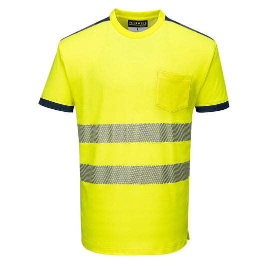 Portwest T181 Shirt – Gelb/Marine – bequem & funktional