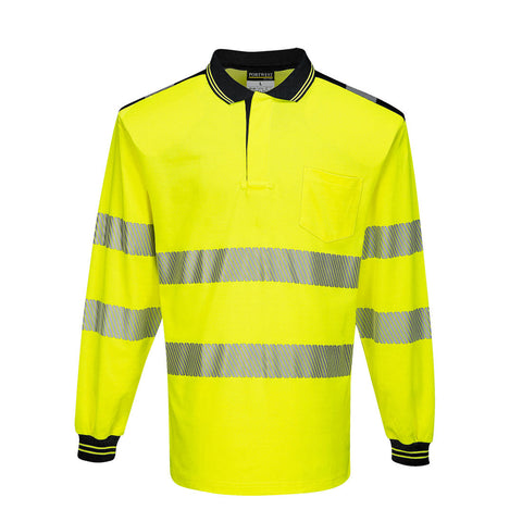 Portwest T184 Poloshirt – Gelb/Schwarz – bequem & funktional