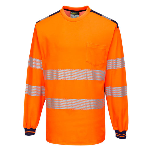 Portwest T185 Shirt – Orange/Marine – bequem & funktional