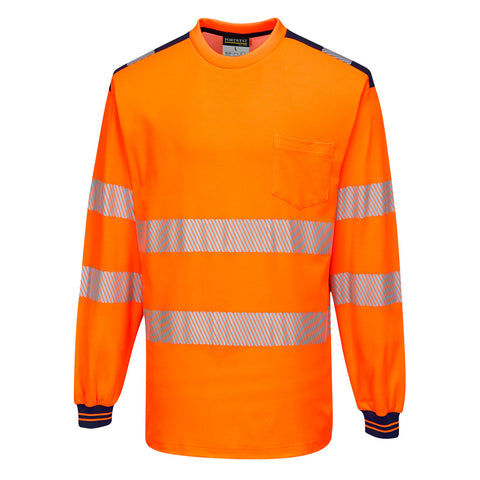 Portwest T185 Shirt – Orange/Marine – bequem & funktional