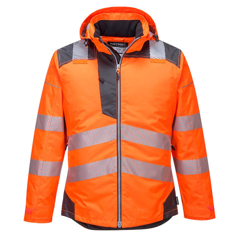 Portwest T400 Jacke – Orange/Grau – funktionale Berufsjacke
