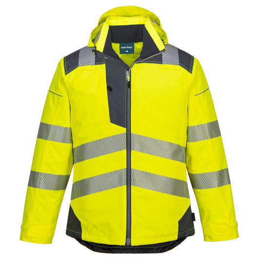 Portwest T400 Jacke – Gelb/Grau – funktionale Berufsjacke