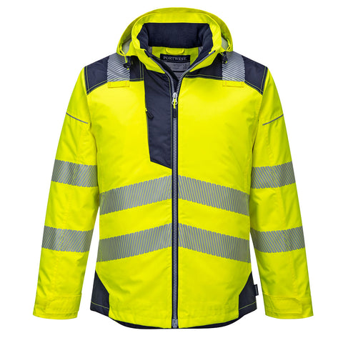 Portwest T400 Jacke – Gelb/Marine – funktionale Berufsjacke