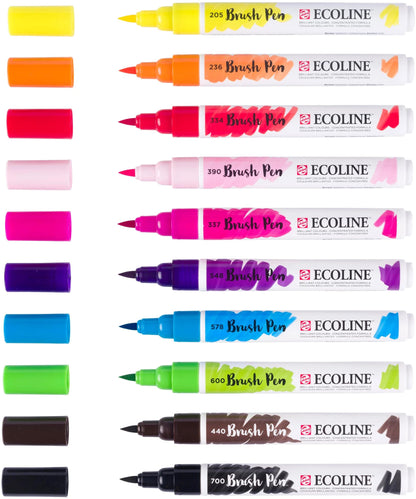 TALENS Ecoline Brush Pen Set 11509803 ass. Bright 10 Stück