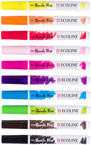TALENS Ecoline Brush Pen Set 11509803 ass. Bright 10 Stück