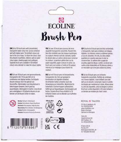 TALENS Ecoline Brush Pen Set 11509806 ass. Skin 10 Stück