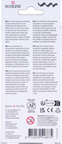 TALENS Ecoline Brush Pen Set 11509920 Primary 5 Stück