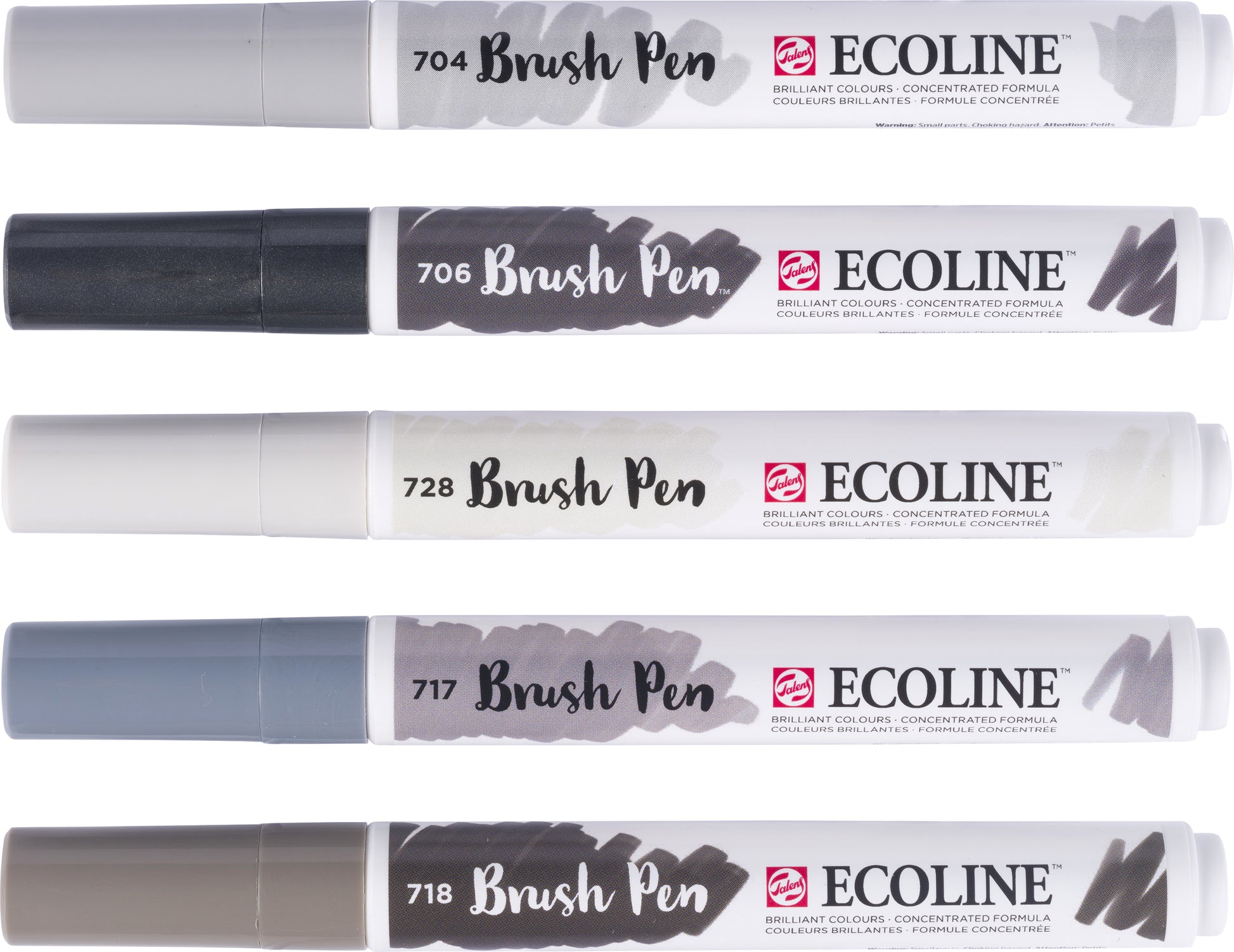 TALENS Ecoline Brush Pen Set 11509937 grey 5 Stück