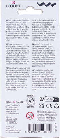 TALENS Ecoline Brush Pen Set 11509937 grey 5 Stück