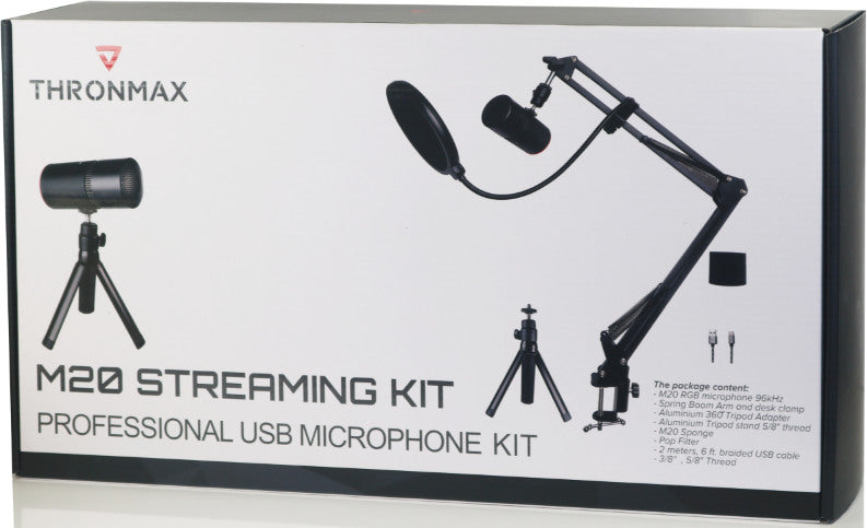 THRONMAX M20 STREAMING KIT M20 Boom Arm, clamp, black