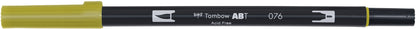 TOMBOW Dual Brush Pen ABT 076 grüner Ocker