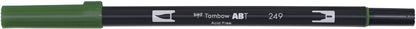 TOMBOW Dual Brush Pen ABT 249 hunter green